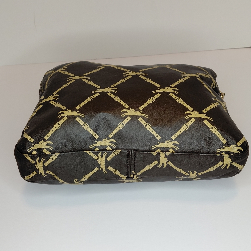 Longchamp Brown Leather Toiletry Bag Vintage - Picture 6 of 10